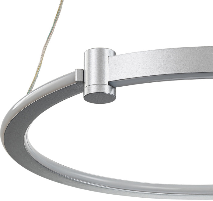 Подвесная люстра (+ночной режим) с пультом светодиодная (14015/1P Silver) Indigo V000078L