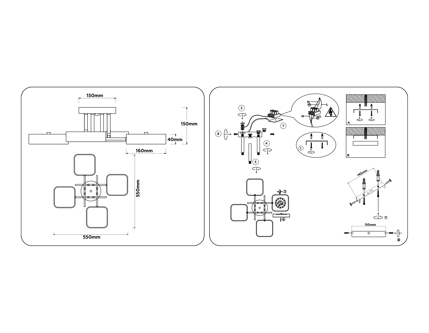 Потолочная люстра Ambrella Light FL COMFORT FL516341_AMB