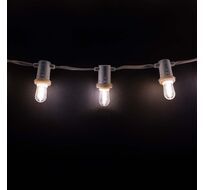 Гирлянда Belt-Light Mini c Шагом 10см, Патрон E14, Провод Белый ПВХ, IP54 MBL10m/100L-8-1