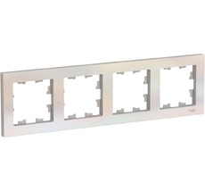 Рамка на 4 поста (жемчужный) Systeme Electric ATN000404