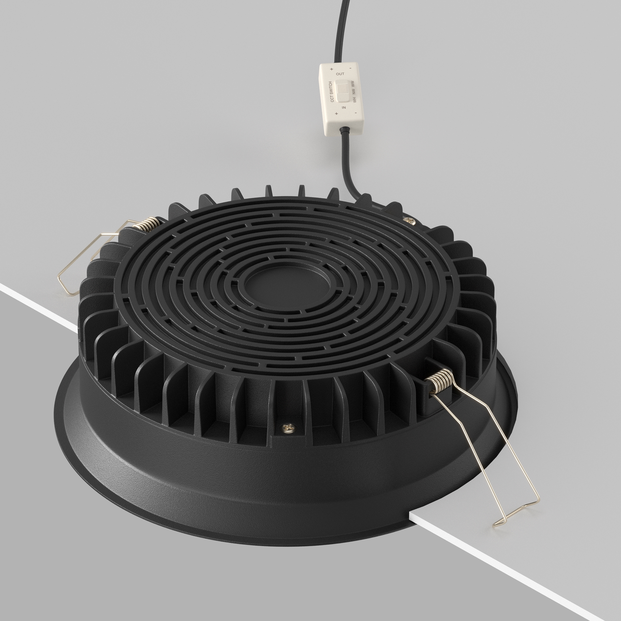 Встраиваемый светильник Maytoni DL055-24W3-4-6K-B Okno DL055-24W3-4-6K-B_MY