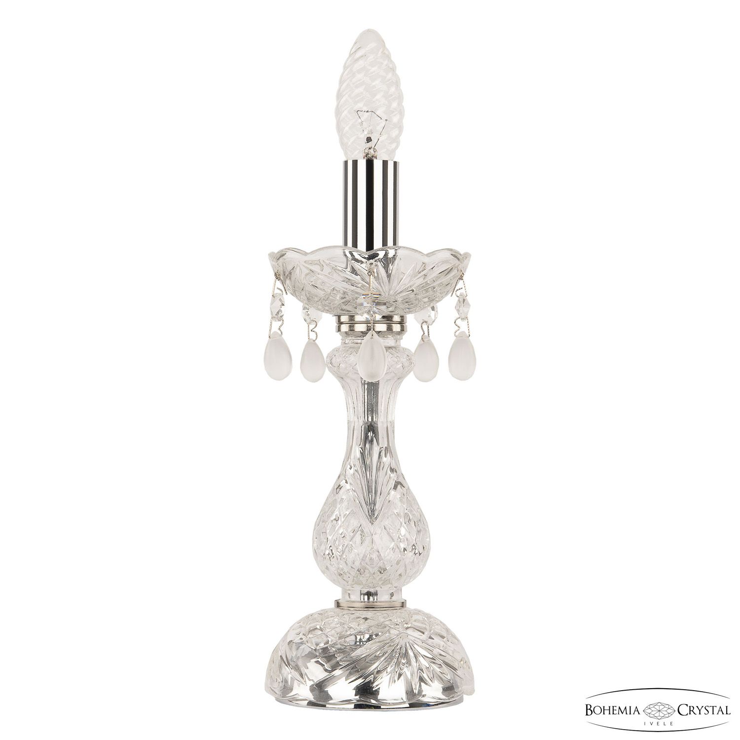 

Настольная лампа Bohemia Ivele Crystal 112L/1-27 Ni V0300, 112L/1-27 Ni V0300