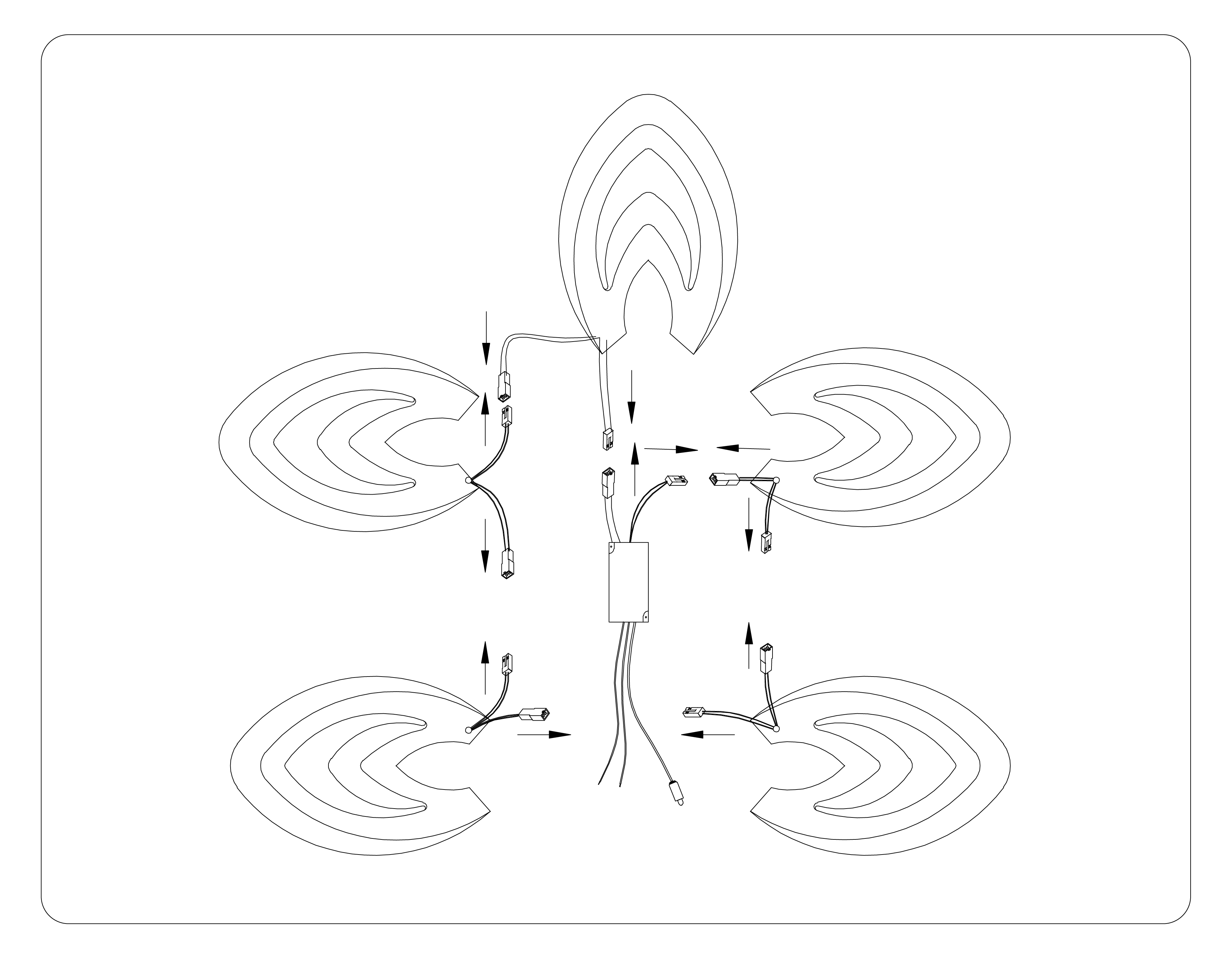 Потолочная люстра с пультом Ambrella Light ACRYLICA FA4546_AMB