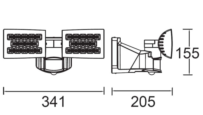 Прожектор уличный с датчиком движения светодиодный IP54 Oasis Light W6294 W_OL