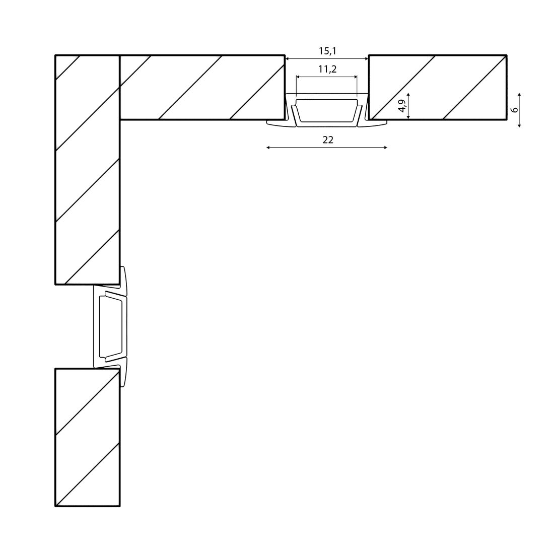 Алюминиевый профиль RC-2206 00000000985_SW
