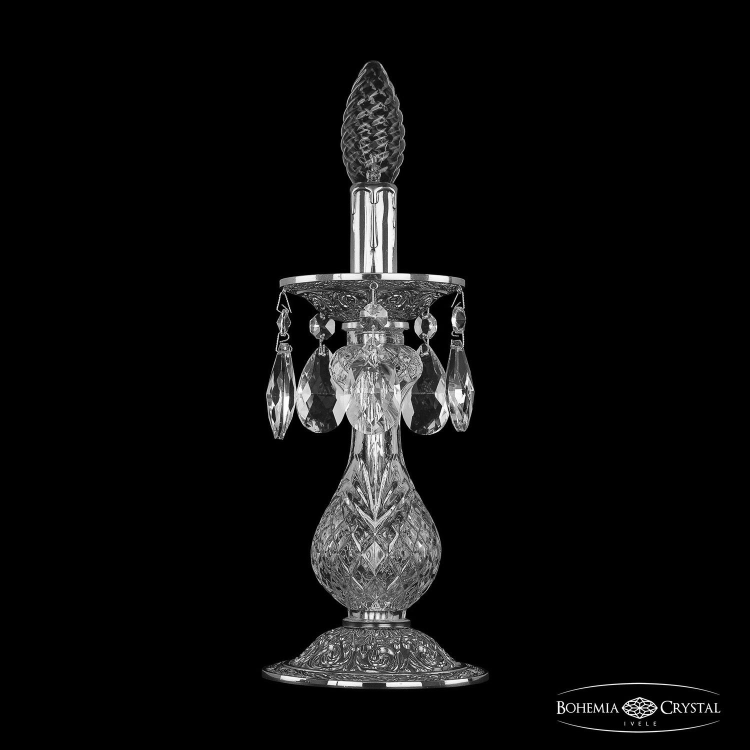 

Настольная лампа Bohemia Ivele Crystal 16000L/1-26 Ni, 16000L/1-26 Ni