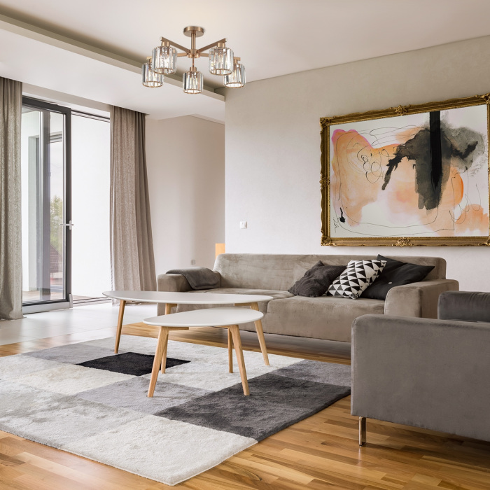 Потолочная люстра на штанге 692/5P Сopper E27 60W Escada 692/5P Сopper_ESC