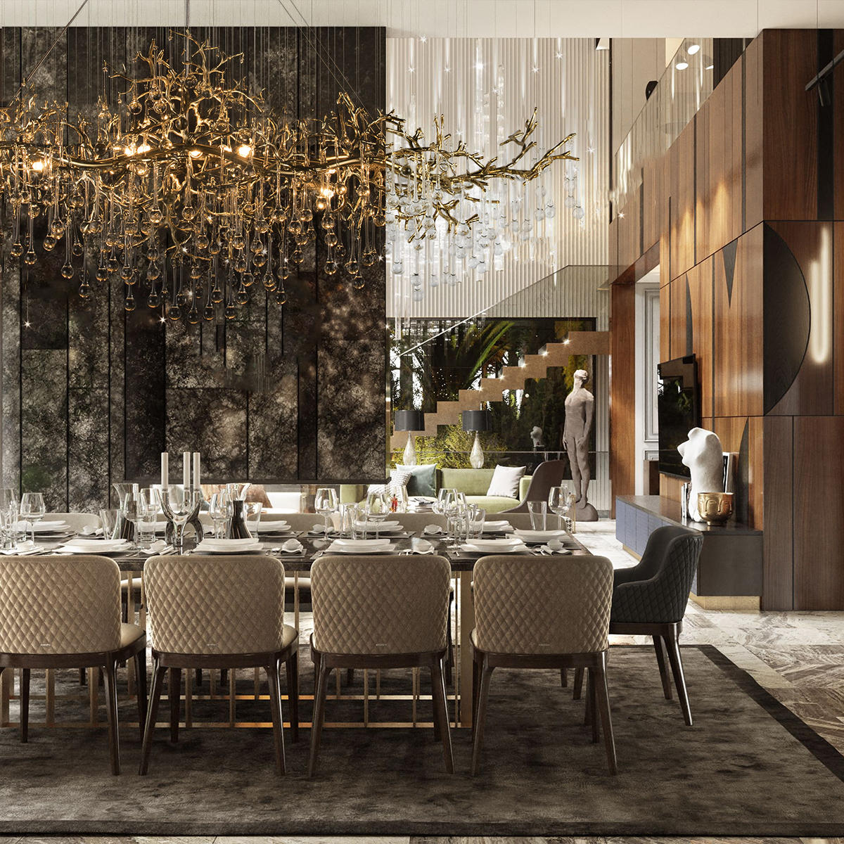 Подвесная люстра LOFT IT Coral 10351/1200L AB_LF