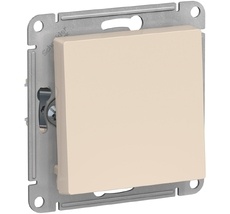 Выключатель встраиваемый одноклавишный (бежевый) Systeme Electric ATN000211