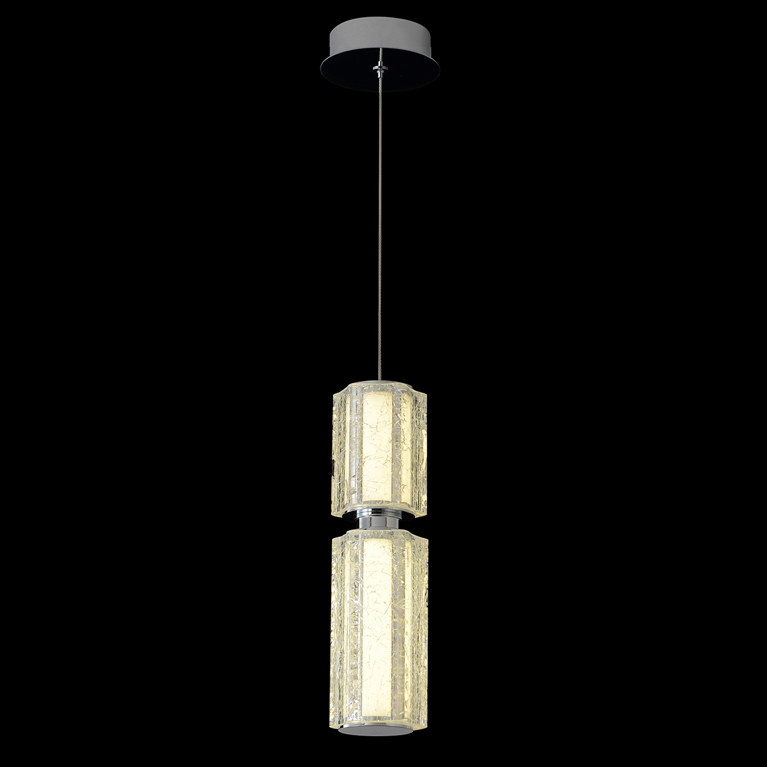 Подвесной светильник Crystal Lux ANTIQUE SP23W LED CHROME_CR