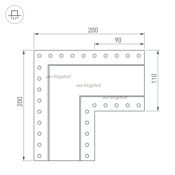 Соединитель профиля SL-LINIA ARL 030132_ARL