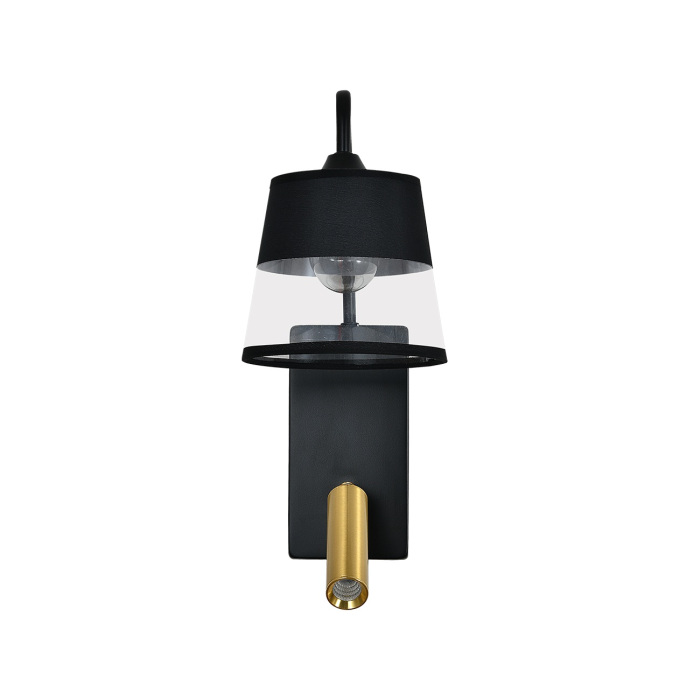 Бра с спотом и выключателем Escada 598/1A Black/Brass_ESC