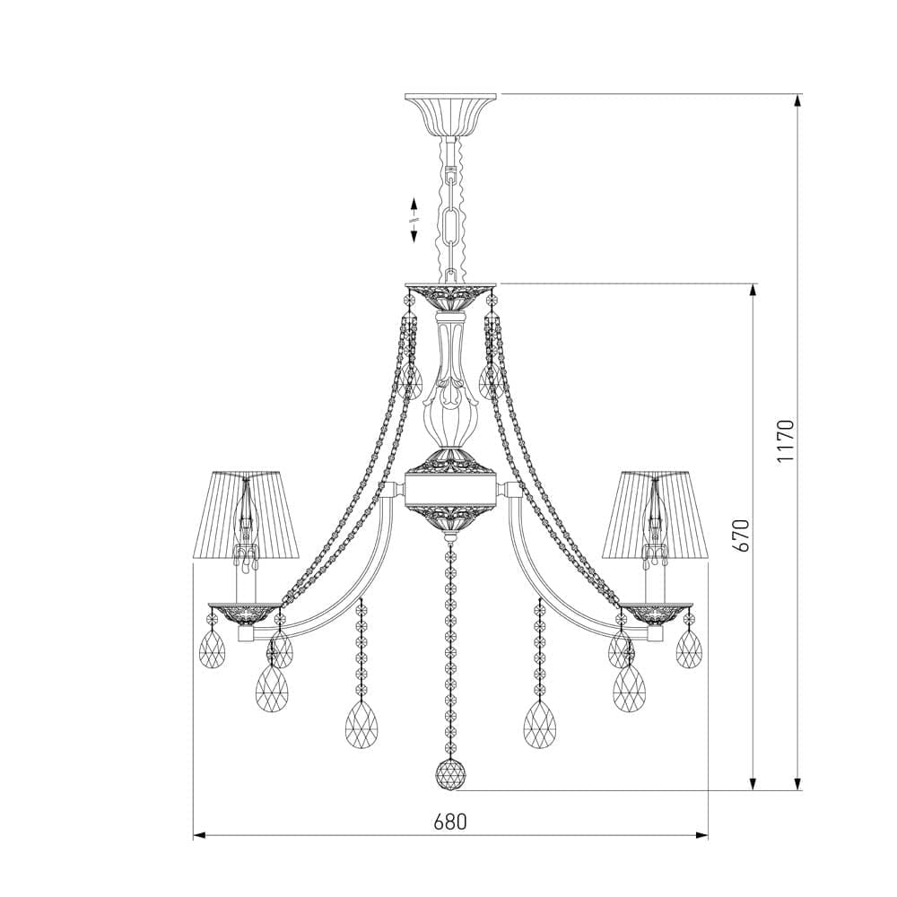 Подвесная люстра Bogates Liguria a047383_EU