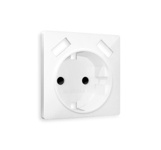 Лицевая панель для электрической розетки с заземлением со шторками 2USB QUANT Ambrella Volt ALFA AP1090_AMB