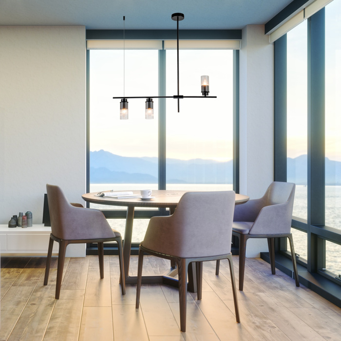 Потолочная люстра на штанге Escada 2100/3P Black_ESC