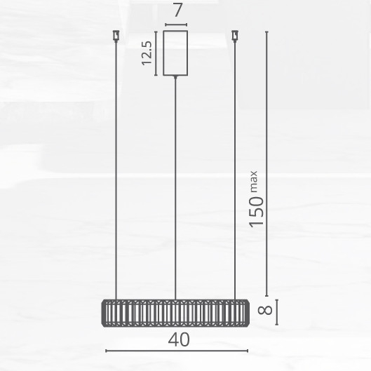 Подвесной светильник Divinare RENATA 1135/02 SP-24_DI