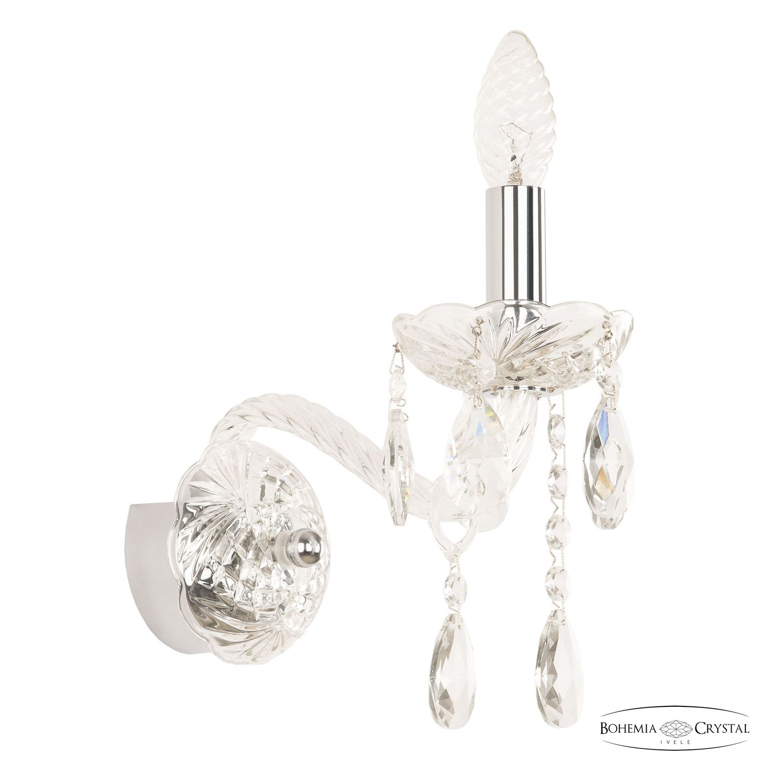 Бра Bohemia Ivele Crystal 107B/1/165 Ni_BI