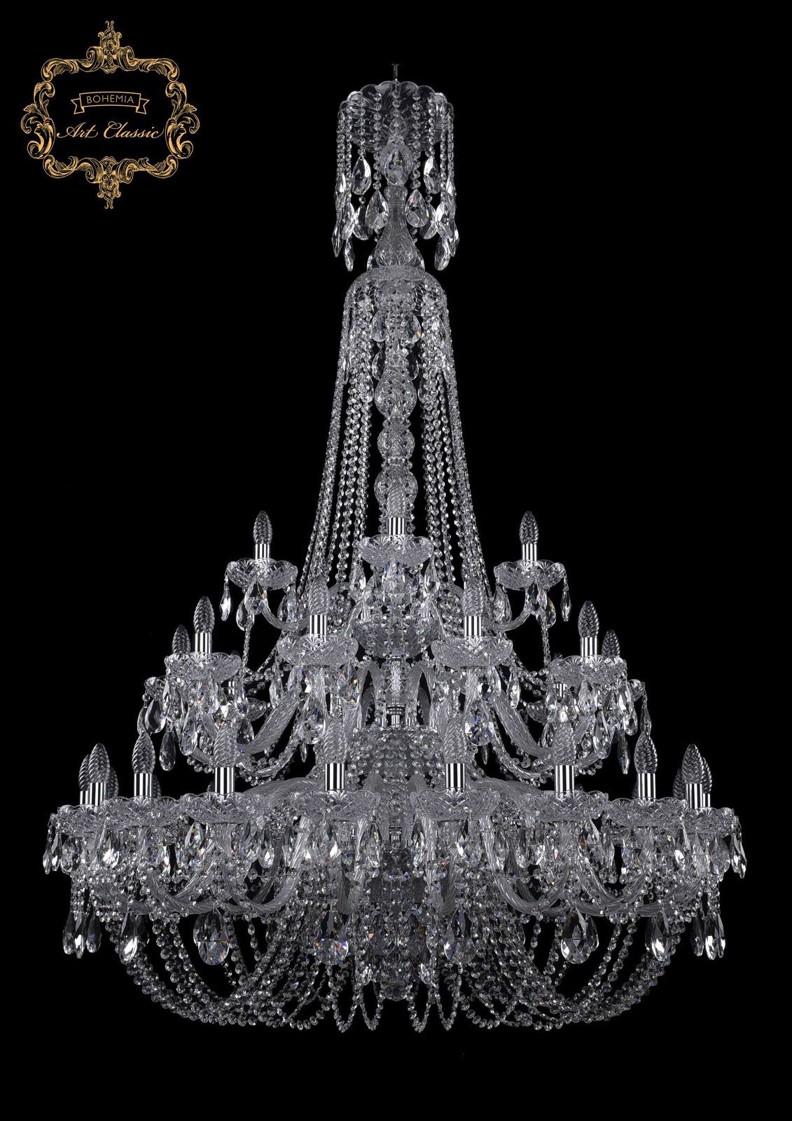 Хрустальная люстра Bohemia Art Classic 11.11.20+10+5.400.3d.XL-170.Cr.Sp_BI