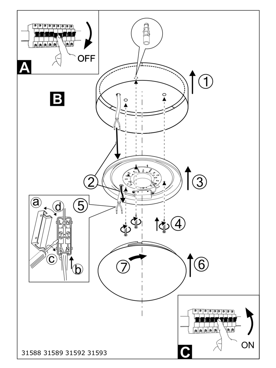 Потолочный светильник Eglo Pasteri 31588