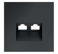 Накладка для розетки Voltum компьютерной двойной RJ45+RJ45 кат.6 S70 VLS001407