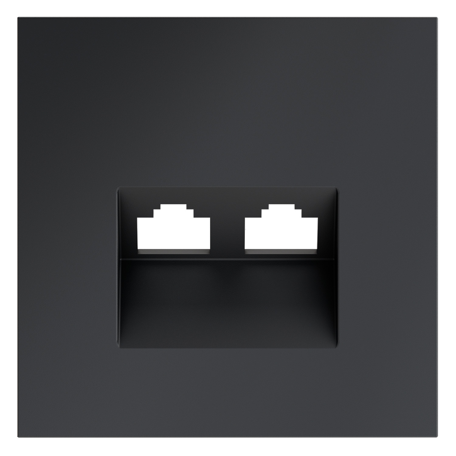 Накладка для розетки Voltum компьютерной двойной RJ45+RJ45 кат.6 S70 VLS001407