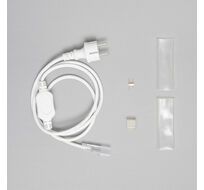 Кабель Питания 1,5м с Выпрямителем 8А для Неона 8х16мм 220В, Провод Белый Каучук, IP65 LTC FR-23550