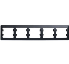 Рамка на 5 постов (антрацит) Systeme Electric GSL000705