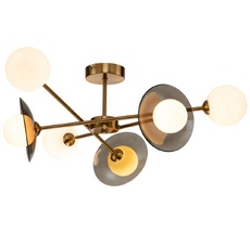 Люстра потолочная на штанге (11020/6C Brass) Indigo V000163