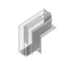 Коннектор угловой внутренний для встраиваемого шинопровода под ГКЛ 9,5 Ambrella GL3362-9.5_AMB