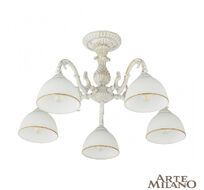Потолочная люстра Arte Milano 346410/5 WT+G