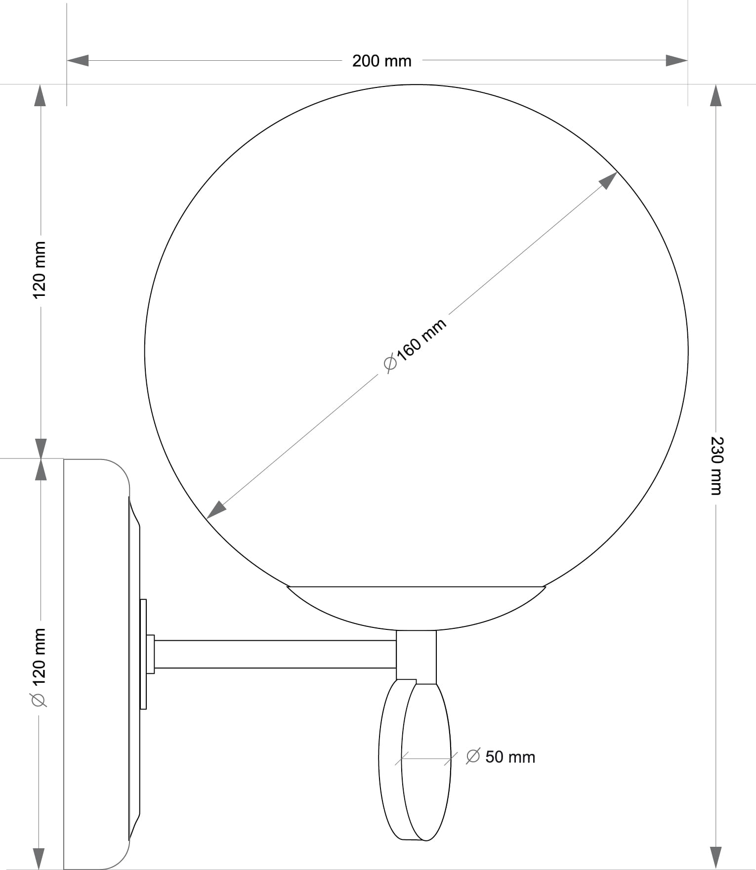 Бра Kutek DIMARO DIM-K-1(P)