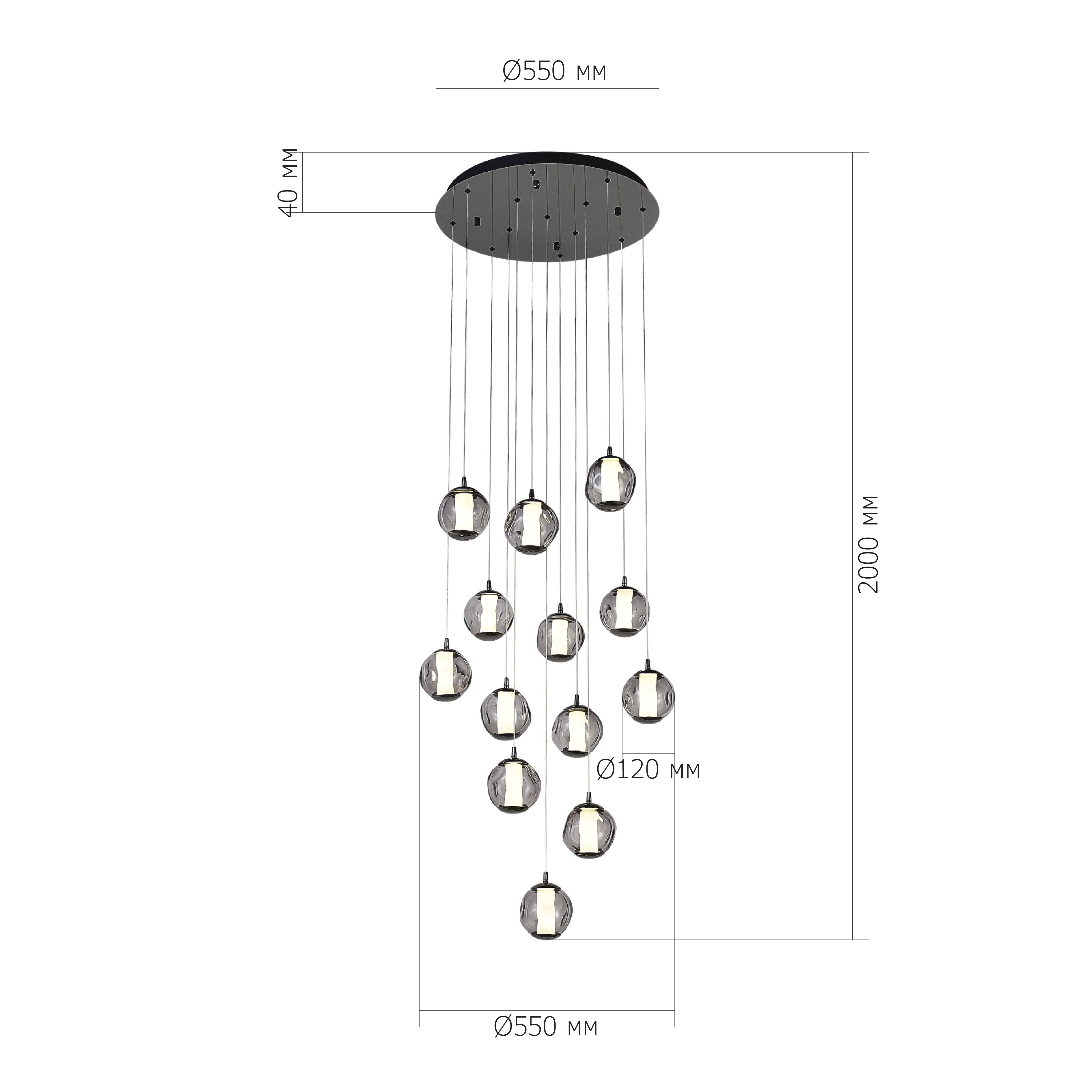 Подвесные светильники ST LUCE HELMI SL6520.403.13
