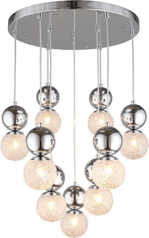 Люстра для гостиной со стеклянными плафонами Aployt APL.763.03.09