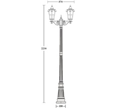 Наземный фонарь IP44 Oasis Light 86109A/02 Gb_OL