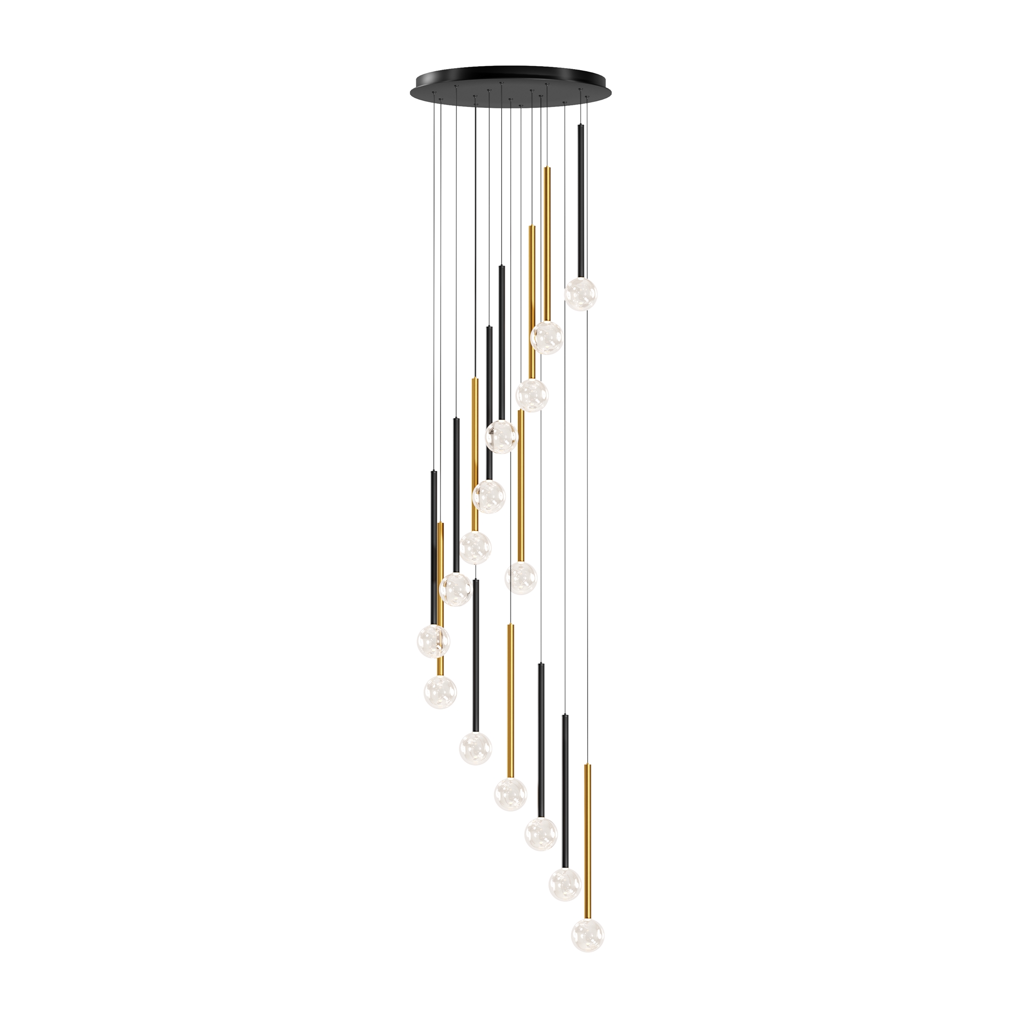 Каскадная люстра Maytoni Bubble dream MOD383PL-L40BBS3K
