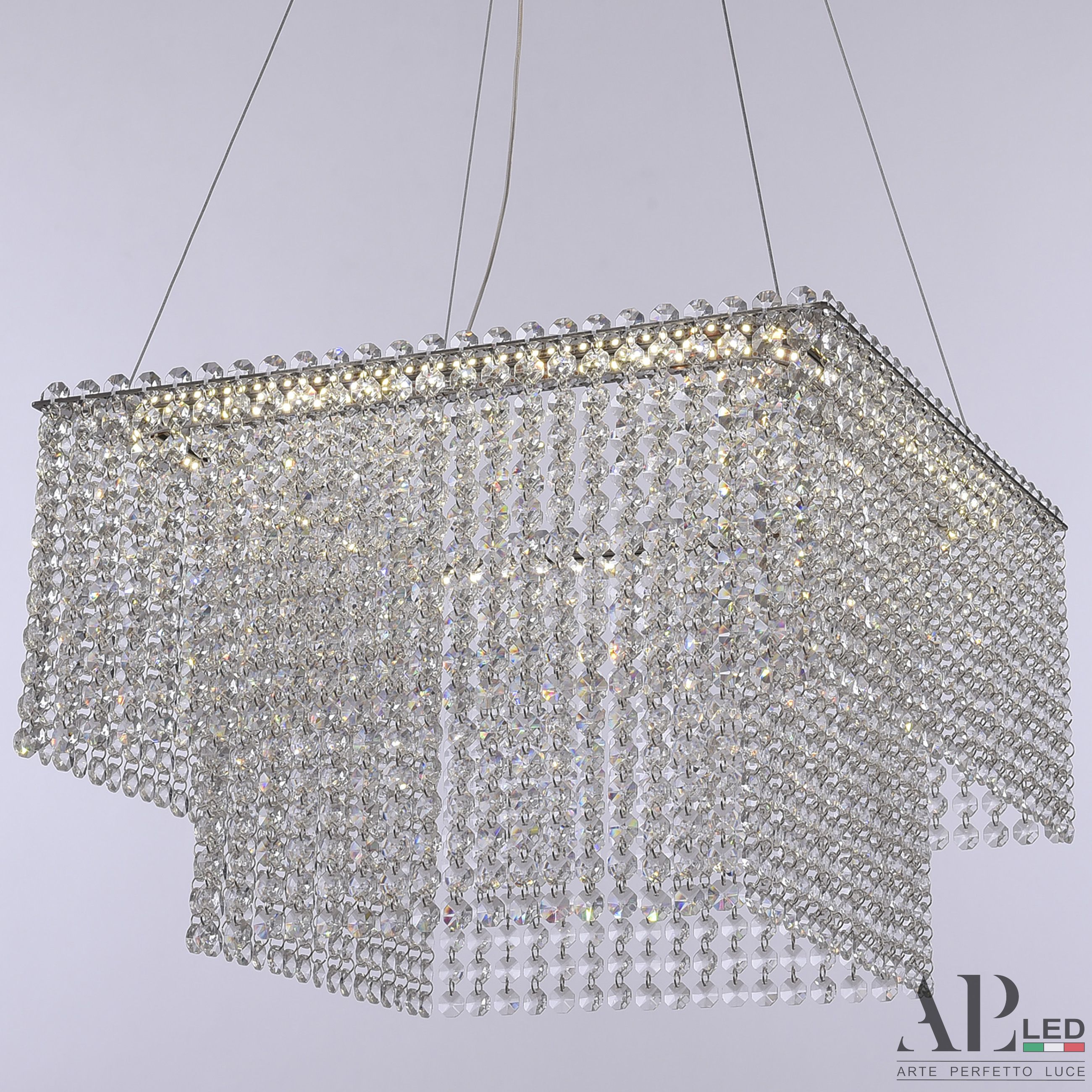 Хрустальная люстра APL LED Sicilia SH04.42.C.Ni.4000_BI