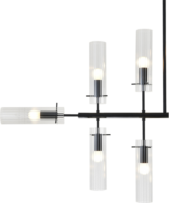 Потолочная люстра на штанге (11053/12R Black) Indigo V000566