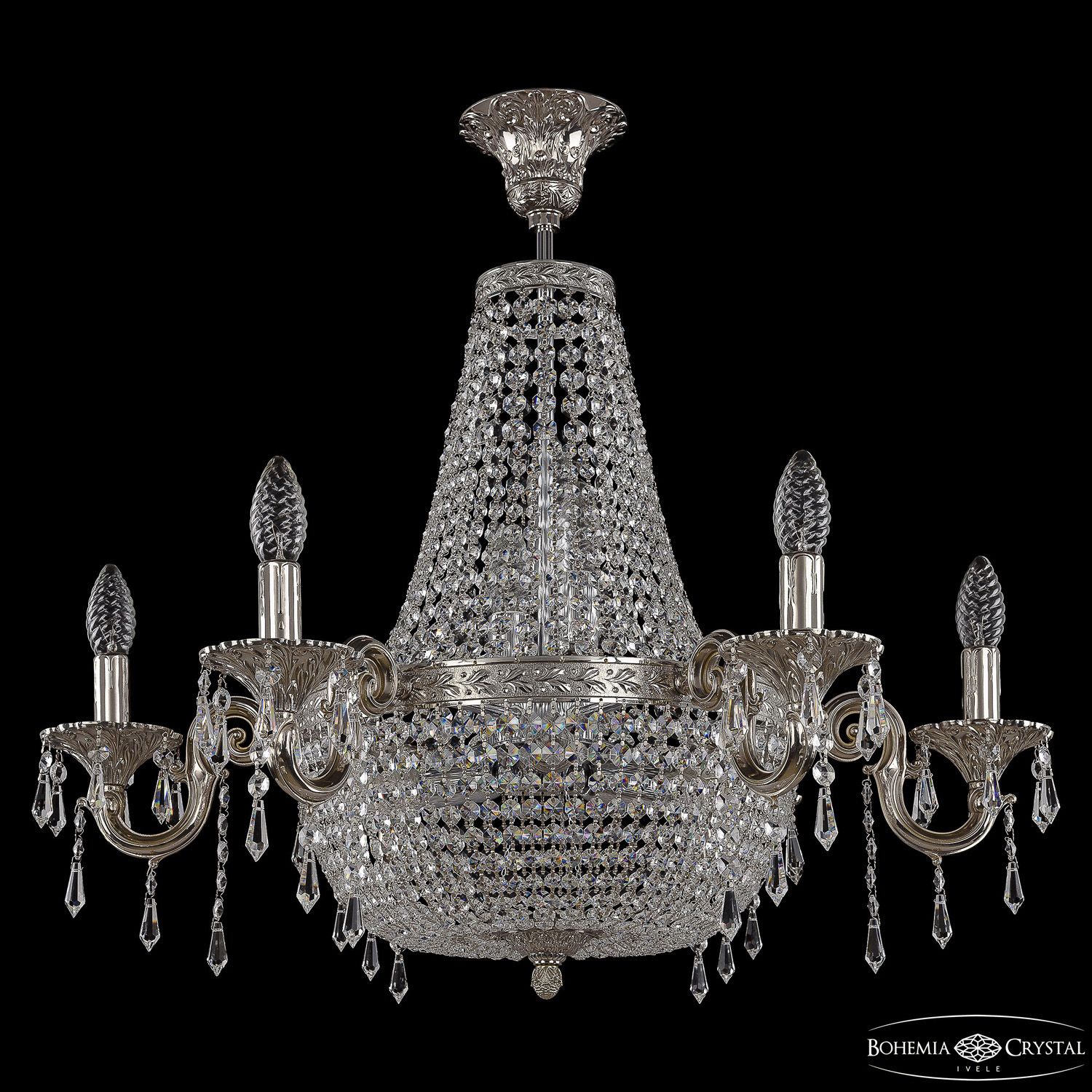 

Хрустальная люстра Bohemia Ivele Crystal 2205H203/6/70IV Ni Drops, 2205H203/6/70IV Ni Drops