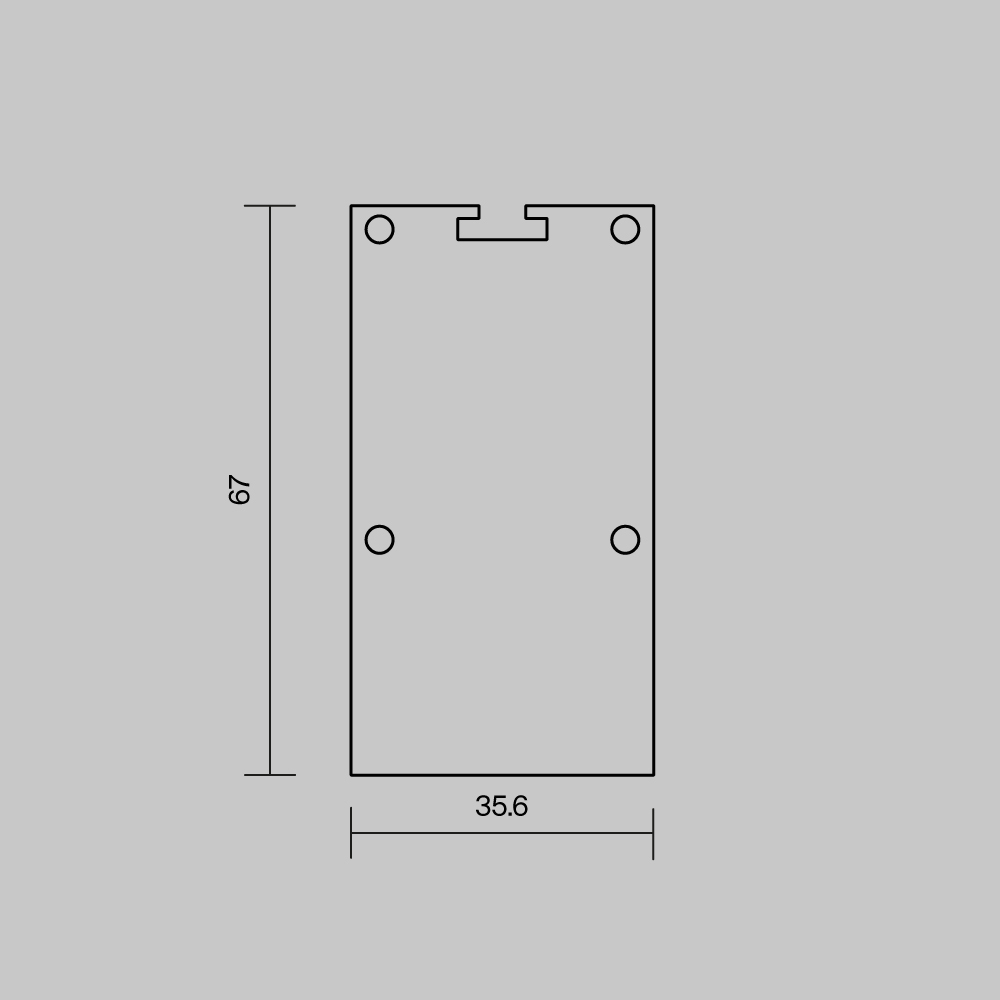 Комплект заглушек (для профиля 35?66) 2 шт., ALM-3566-EC 642079 Maytoni 642079_MY