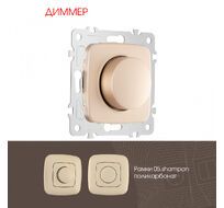 Диммер 500W Arte Milano 205.48-1.shampan