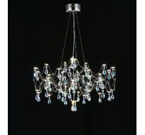 Подвесная люстра светодиодная с пультом и хрустальными подвесками K9 MyFar MR2650-57P-50CD