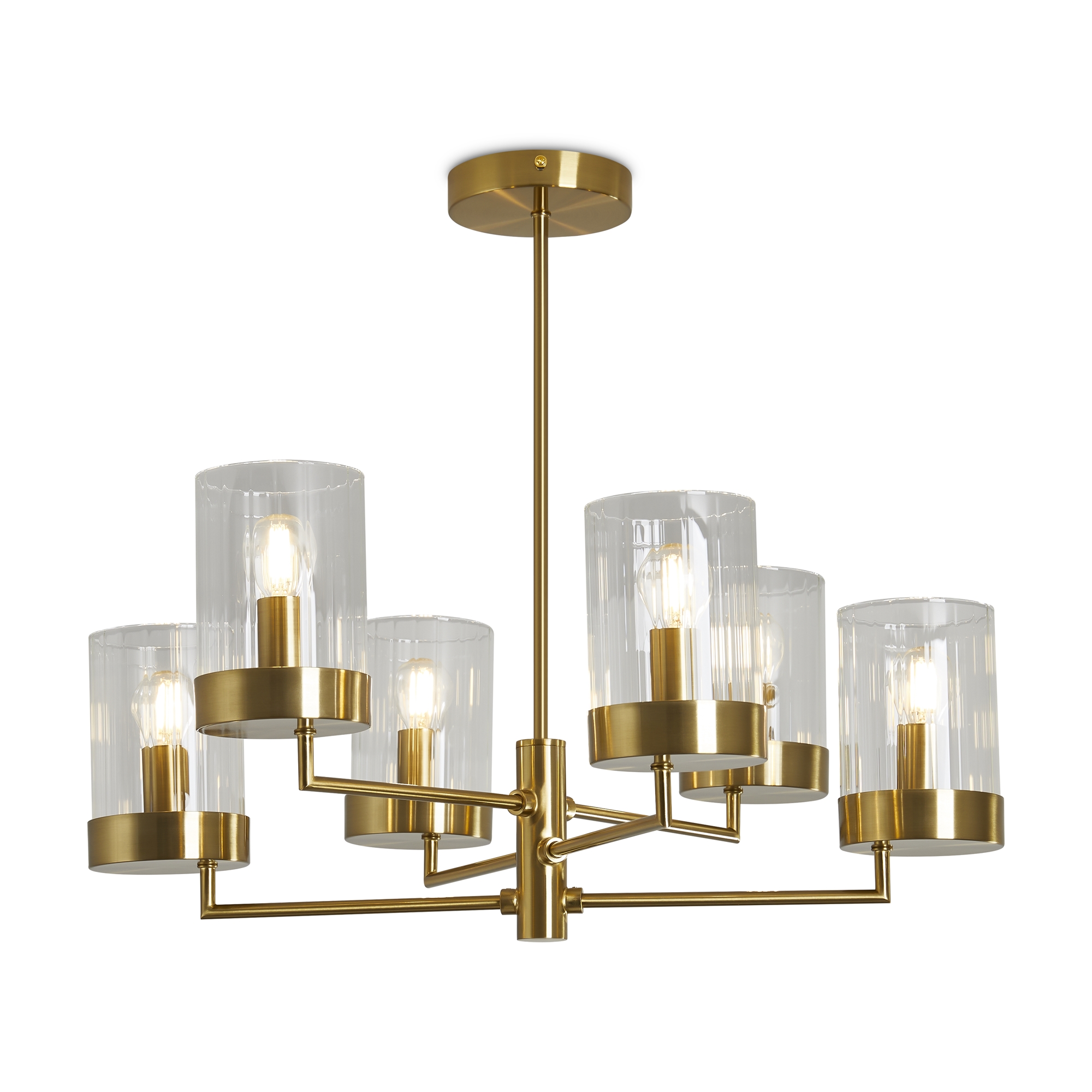 Подвесная люстра на штанге Freya Clip FR5426PL-06BS_MY