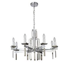 Подвесная люстра Crystallux MARRON MARRON SP8 CHROME_CR