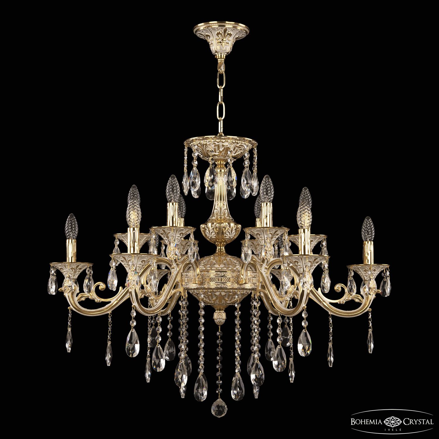 

Хрустальная люстра Bohemia Ivele Crystal 70123/12/320 B GW, 70123/12/320 B GW
