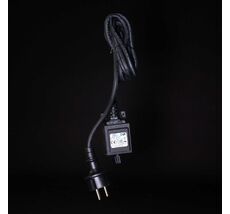 Трансформатор 4,8W для Силиконовых Нитей 24В, до 100 LED, Провод Черный Каучук, IP65 EA05-100L