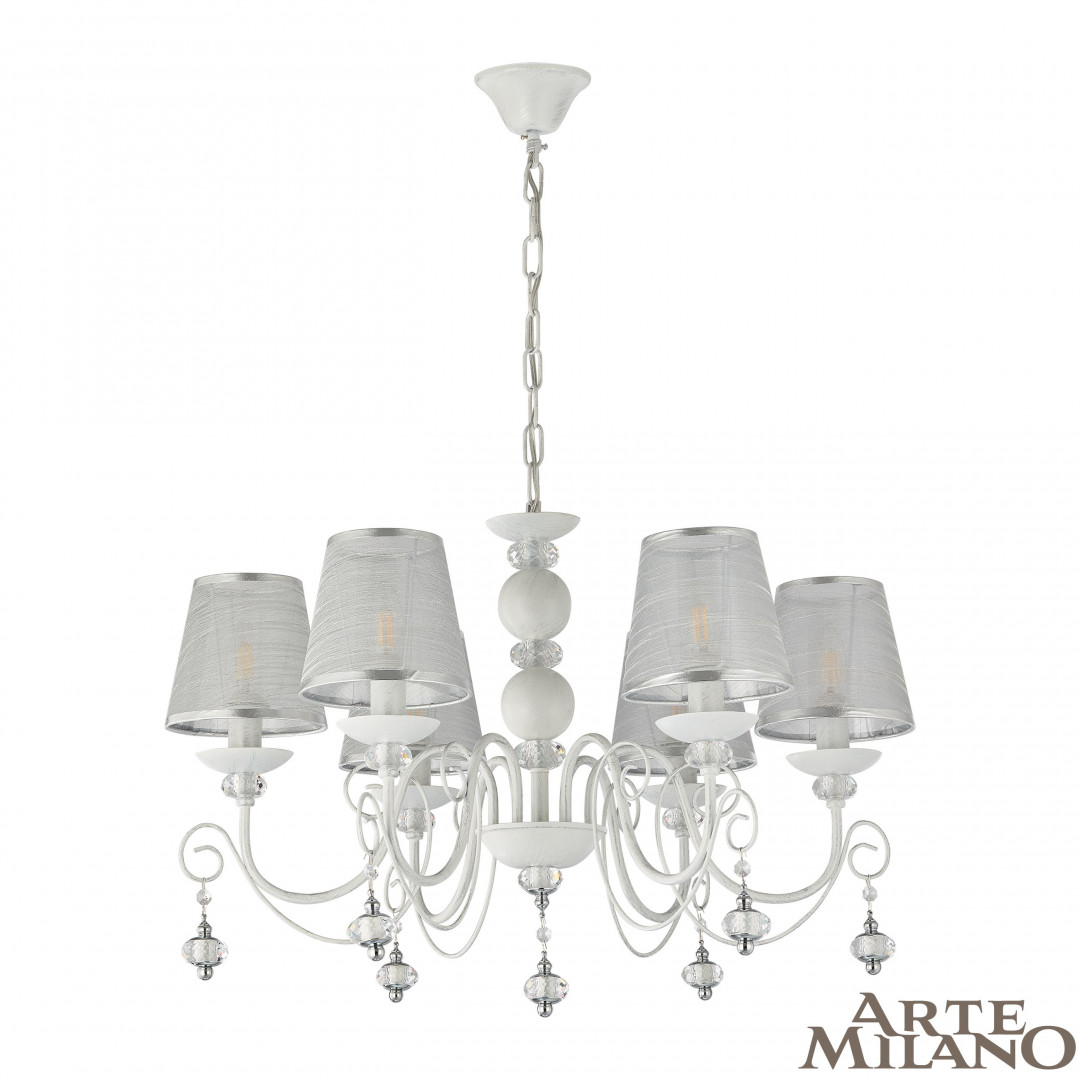 

Подвесная люстра Arte Milano 347620/6 WT+SL, 347620/6 WT+SL