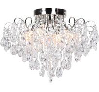 Потолочная люстра хрустальная E14*60W Escada 1120/6PL Chrome_ESC