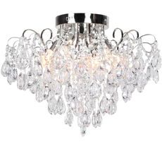 Потолочная люстра хрустальная E14*60W Escada 1120/6PL Chrome_ESC