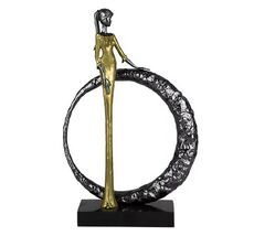 Статуэтка настольная ArtHomeDecor PRETTY WOMAN 7404 BK GD