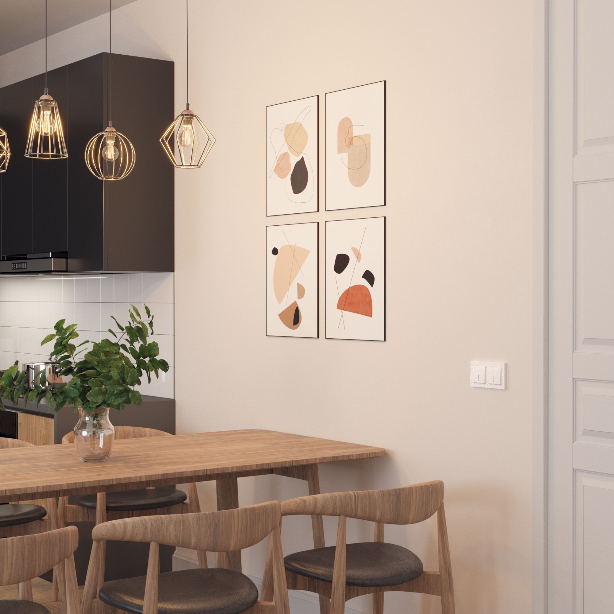 Выключатель одноклавишный с подсветкой (белый) Hummer a052030_WR